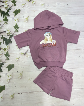No Brand 1033 purple (лето) костюм детские