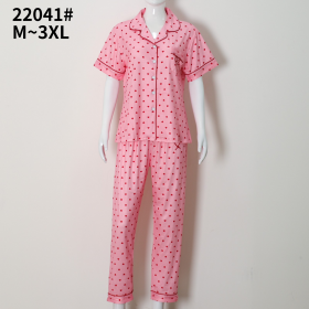 No Brand 22041 pink (літо) піжама жіночі
