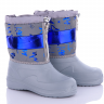 Kredo Кредо неон 20-Д28 сірий-синій (зима) чоботи дитячі