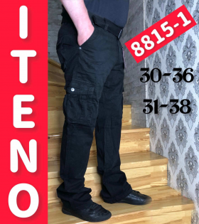 No Brand 8815-1 black (деми) джинсы мужские