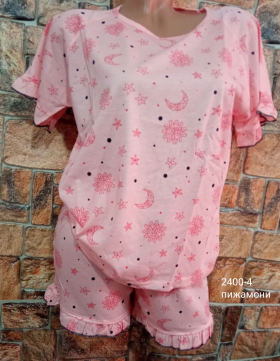 No Brand 2400-14 pink (лето) пижама женские