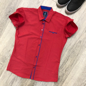 No Brand R274 red (літо) сорочка