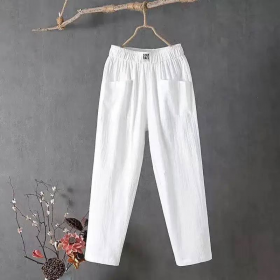 No Brand 920-1 white (лето) штаны женские