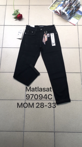 No Brand 97094 black (зима) джинсы женские