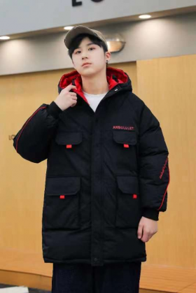 No Brand 502 black-red (зима) куртка 