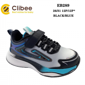 Clibee Apa-EB289 black-blue (деми) кроссовки детские