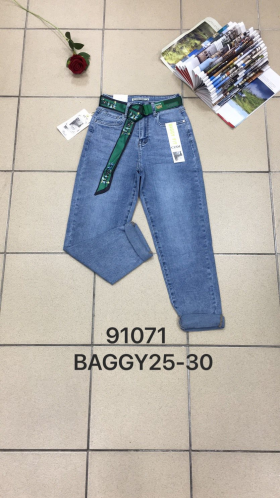 No Brand 91071 blue (деми) джинсы женские