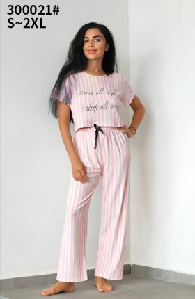 No Brand 300021 pink (лето) костюм женские