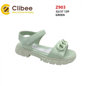 Clibee LD-Z903 green (лето) босоножки детские