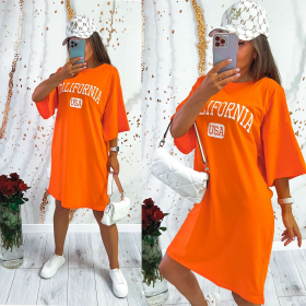 No Brand 2061-2 orange (лето) платье женские