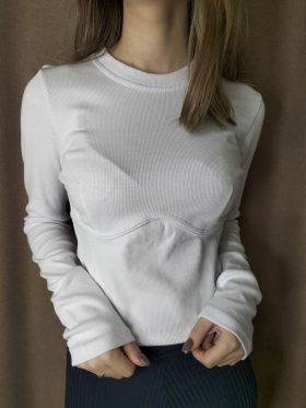 No Brand 2412 white (деми) свитер женские