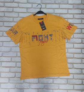 No Brand 336 yellow (лето) футболка мужские
