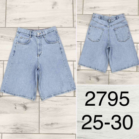 No Brand 2795 l.blue (лето) шорты женские