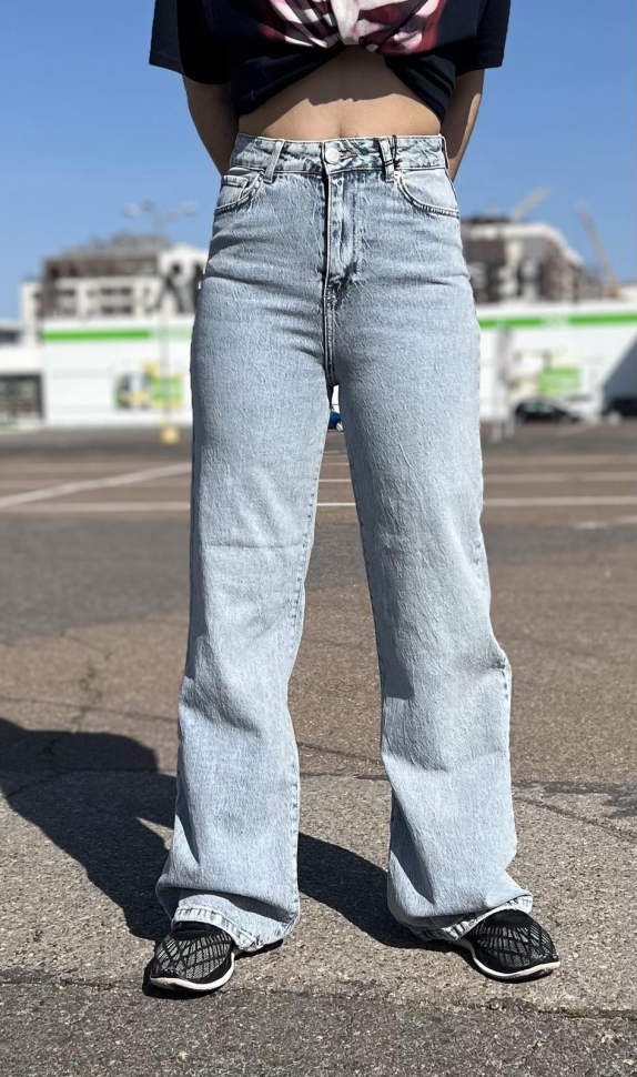 No Brand 1001-2 l.grey (деми) джинсы женские