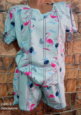 No Brand 2400-3 l.blue (лето) пижама женские