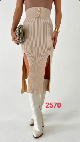 No Brand 2570 beige (деми) юбка женские