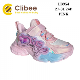 Clibee Ber-LB954 pink (демі) кросівки дитячі