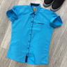 No Brand R276 l.blue (лето) рубашка 