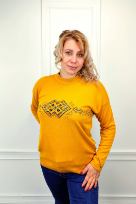 No Brand 1220 yellow (зима) светр жіночі