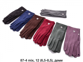 No Brand 87-4 mix (деми) перчатки женские
