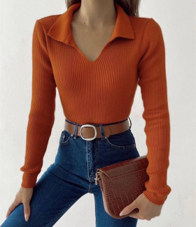 No Brand 128 orange (деми) свитер женские