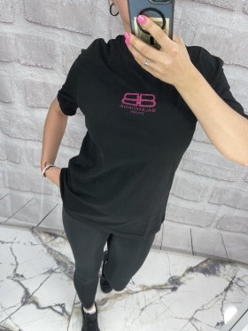 No Brand 5003 black (лето) футболка женские