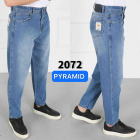No Brand 2072-1 blue (деми) джинсы мужские