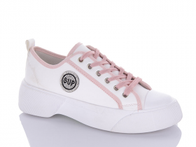 Polaris 4-51 white-pink (деми) кроссовки женские