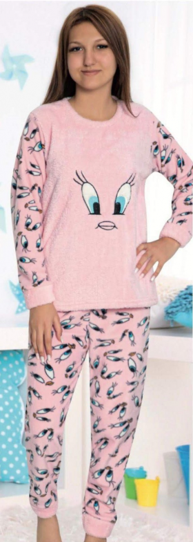 No Brand 8811 pink (зима) пижама детские