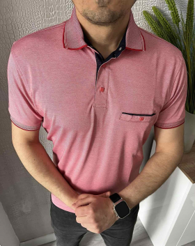 No Brand 33933 pink (лето) футболка мужские