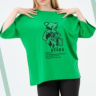 No Brand NW124 green (лето) футболка женские