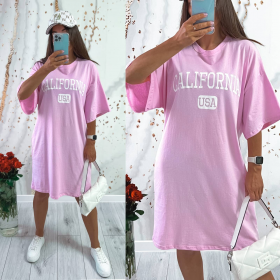 No Brand 2061-2 pink (лето) платье женские