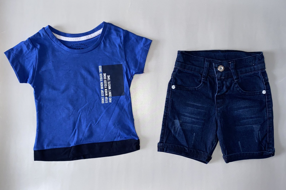 No Brand 9413 blue (лето) костюм детские