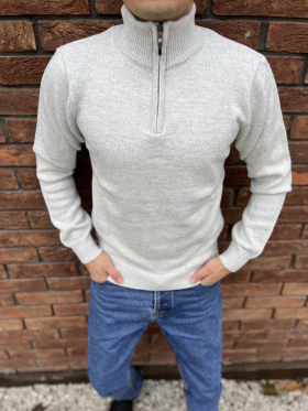 No Brand 33223 l.beige (зима) свитер мужские