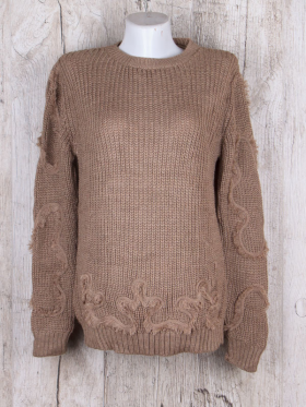 No Brand 344 brown (зима) свитер женские