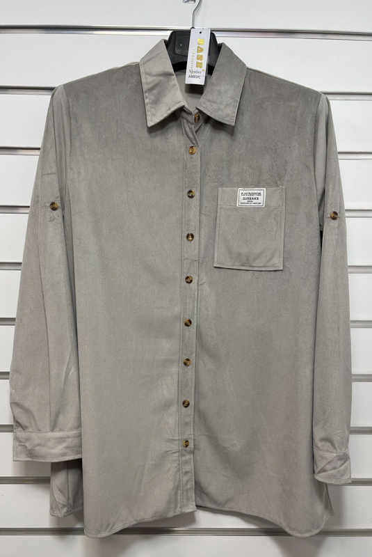 Base A8001C grey батал (демі) сорочка жіночі