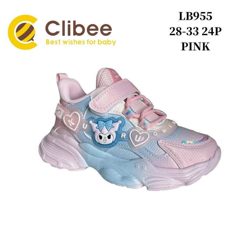 Clibee Ber-LB955 pink (демі) кросівки дитячі