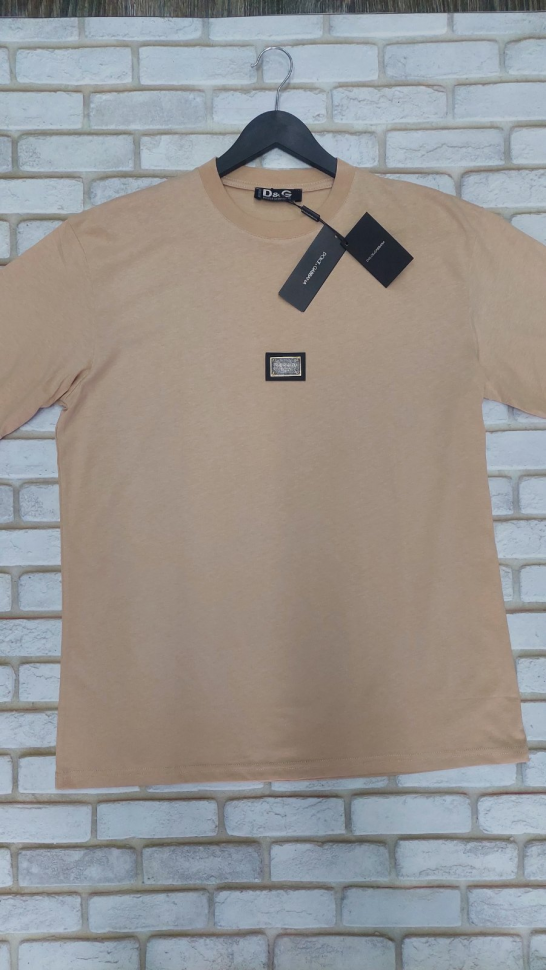 No Brand 232 beige (літо) футболка чоловіча
