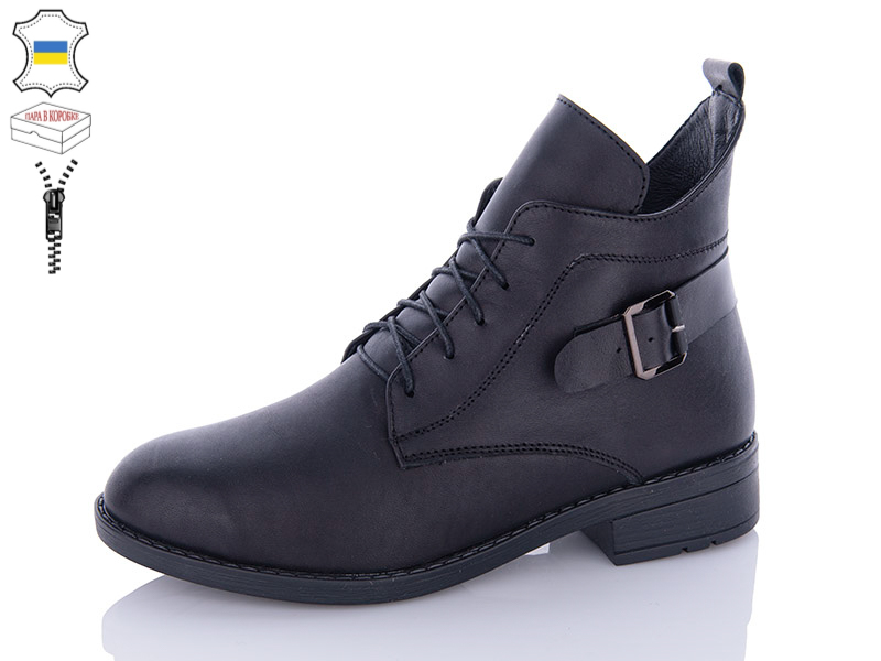 No Brand 915 черний (зима) черевики жіночі