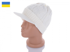 No Brand Шапка козирок фліс білий (зима) шапка женские