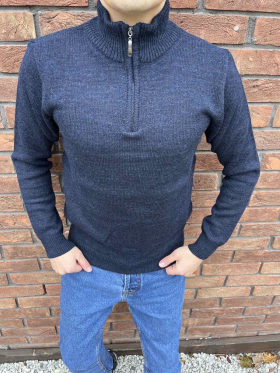 No Brand 33224 blue (зима) свитер мужские