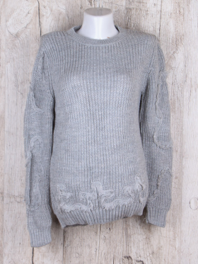 No Brand 345 grey (зима) свитер женские