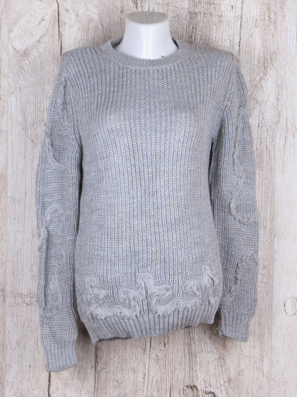 No Brand 345 grey (зима) свитер женские