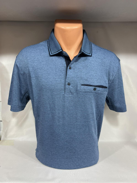 No Brand 4253 blue (лето) футболка мужские
