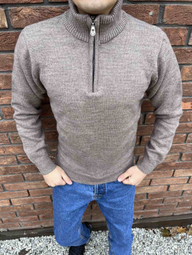 No Brand 3470 grey (зима) свитер мужские