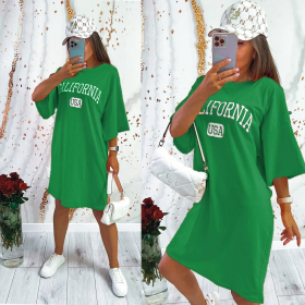 No Brand 2061-2 green (лето) платье женские