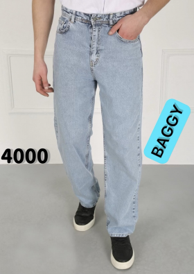 No Brand 4000 l.blue (деми) джинсы мужские