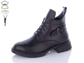No Brand 915-1 черний (зима) черевики жіночі