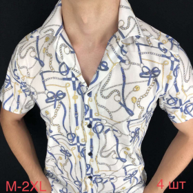No Brand R202 white (лето) рубашка мужские