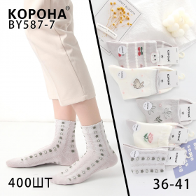 Корона BY587-7 mix (демі) шкарпетки жіночі